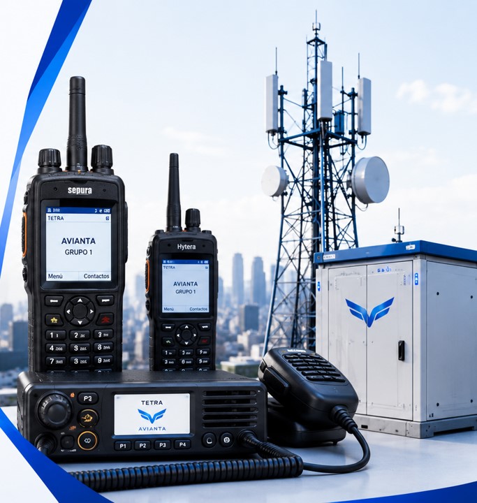 Equipos de radiocomunicación TETRA e infraestructura de red AVIANTA